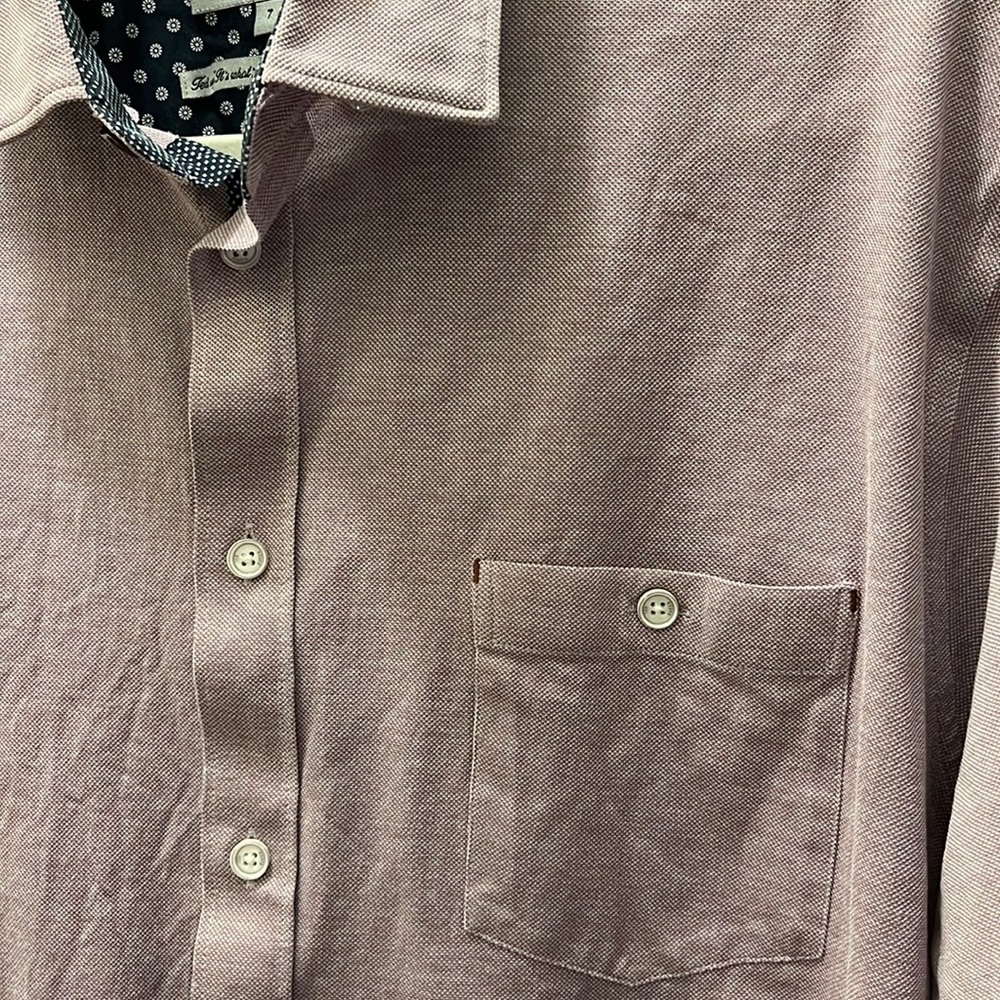 Purple Ted Baker button down with blue accent - Men’s Size 7 / L